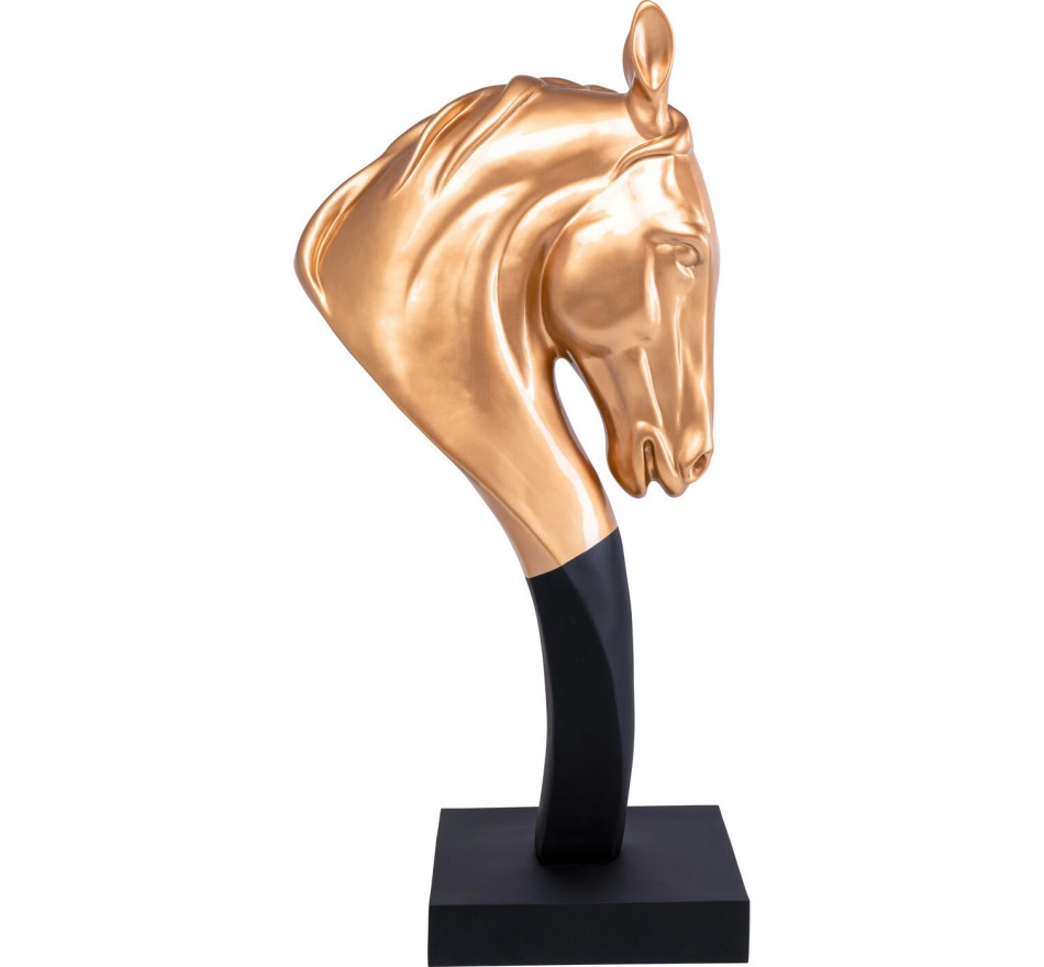 Deco horse head XL 180cm gold Kare Design