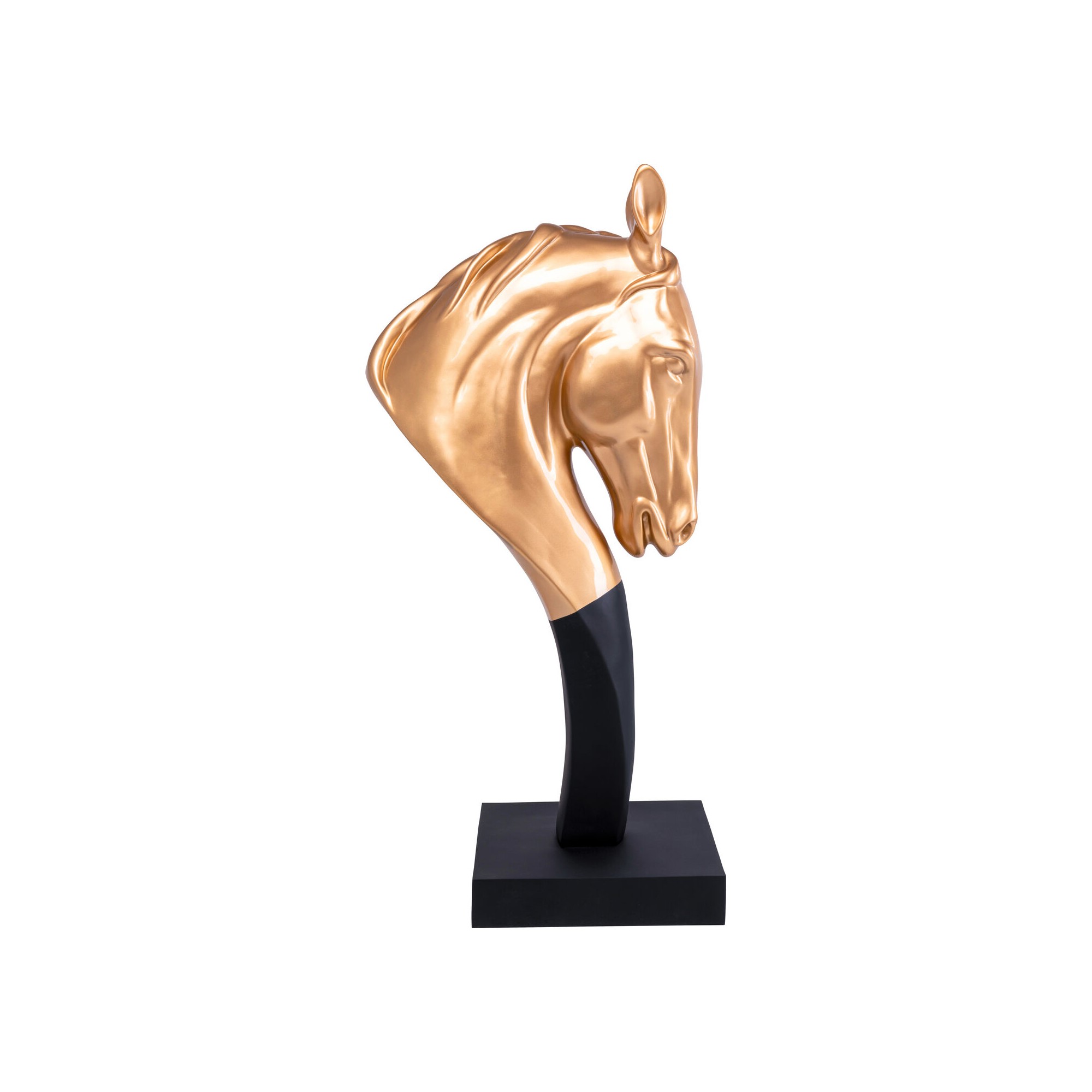Figurine décorative Horse Head doré 180cm