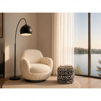 Swivel Stool Pepino 45x45cm tiger black Kare Design