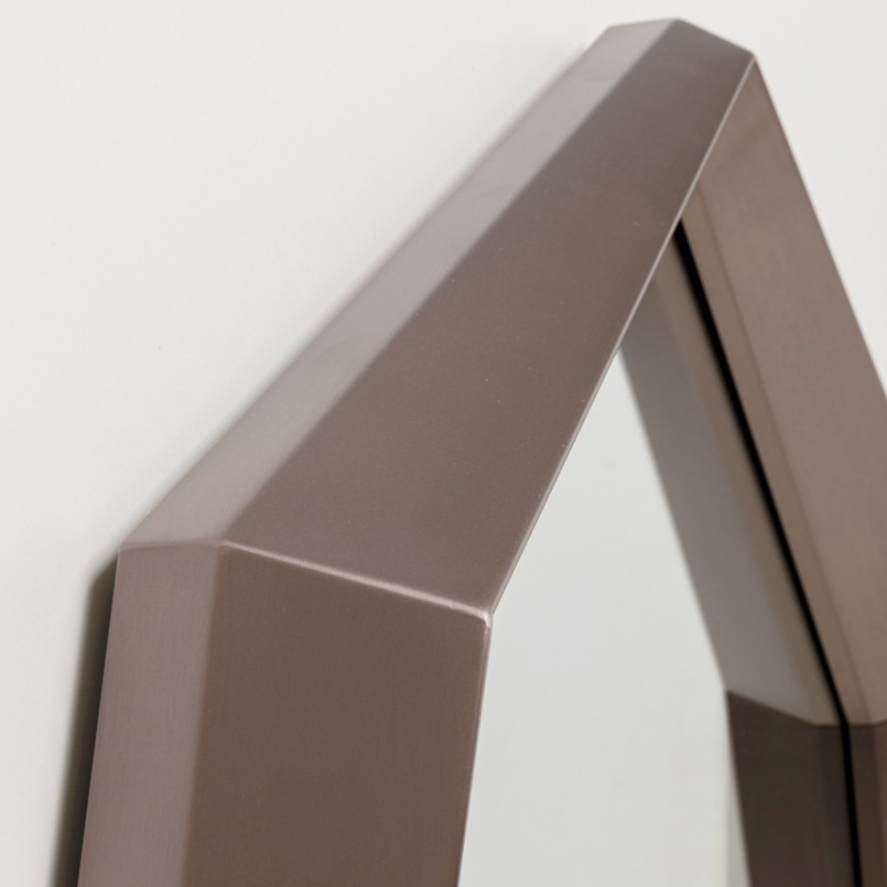 Miroir octogonal marron - Octagon - Kare Design