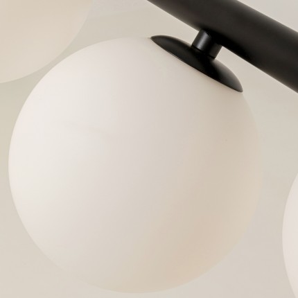 Suspension Scala Balls 150cm noire et blanche Kare Design