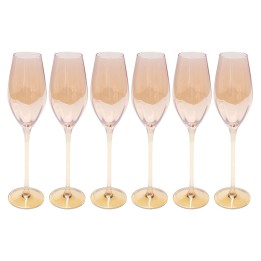 Lot de 6 flûtes à champagne - Bina Mocca - Kare Design