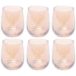 Lot de 6 verres à eau - Bina Mocca - Kare Design