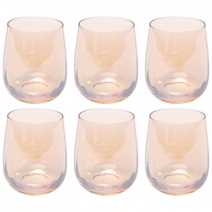 Verres à eau Bina Mocca set de 6 Kare Design