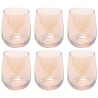 Water Glass Bina Mocca (6/set) Kare Design