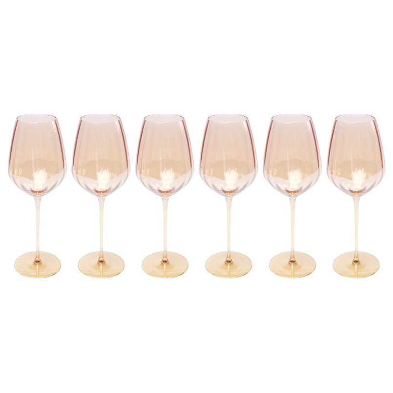 White Wine Glass Bina Mocca (6/set) Kare Design