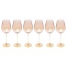 White Wine Glass Bina Mocca (6/set) Kare Design