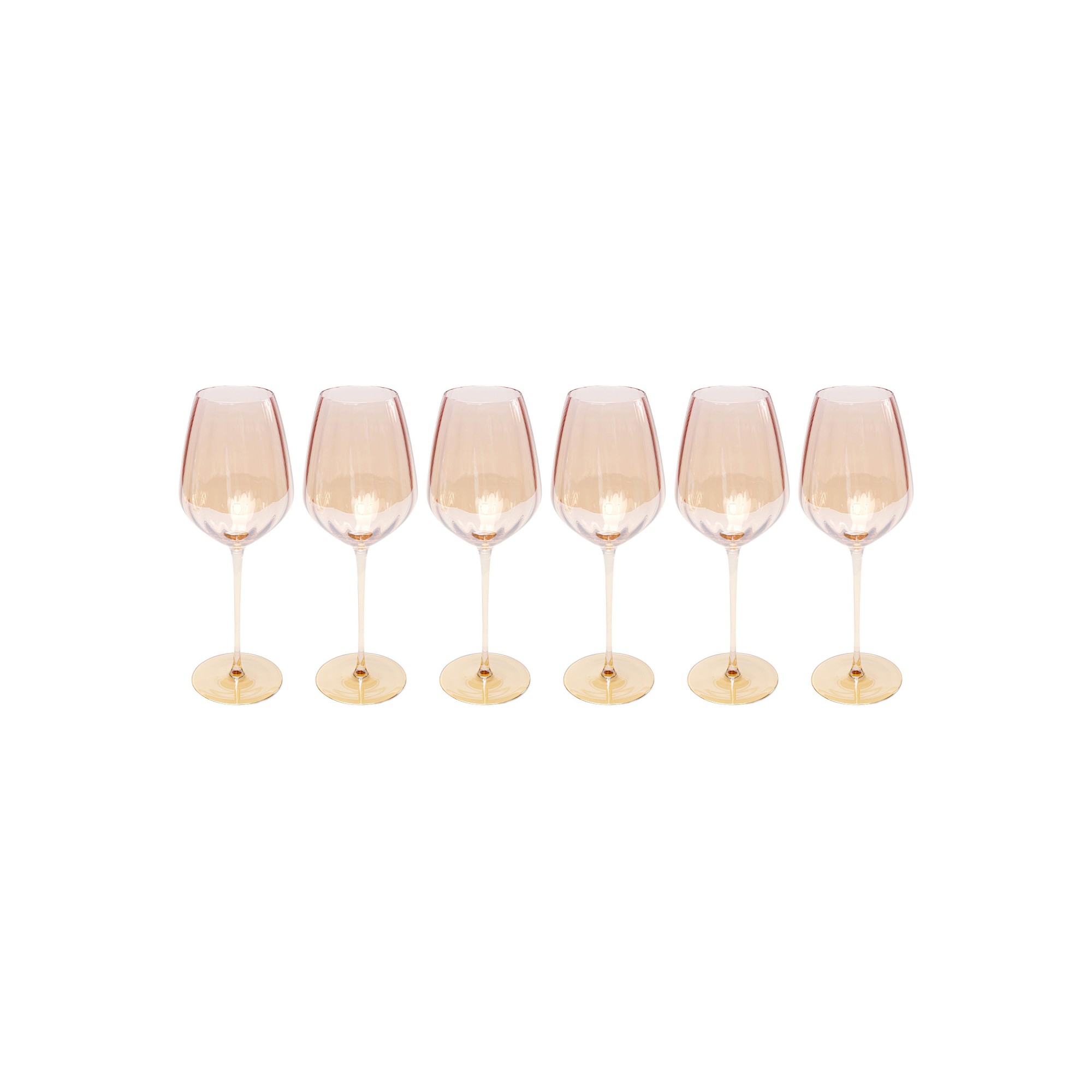 White Wine Glass Bina Mocca (6/set) Kare Design