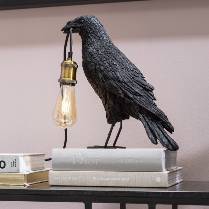 Lampe corbeau noir Kare Design