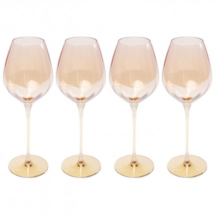 Verres à vin rouge Bina Mocca set de 4 Kare Design