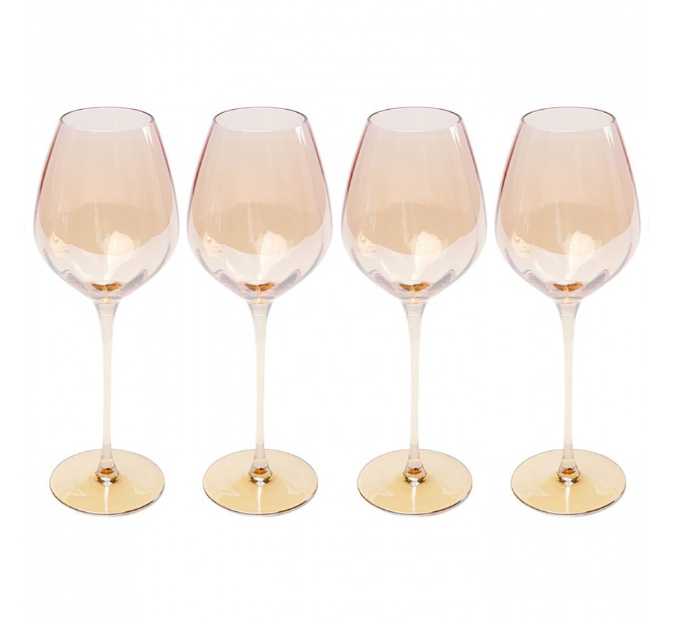 Verres à vin rouge Bina Mocca set de 4 Kare Design