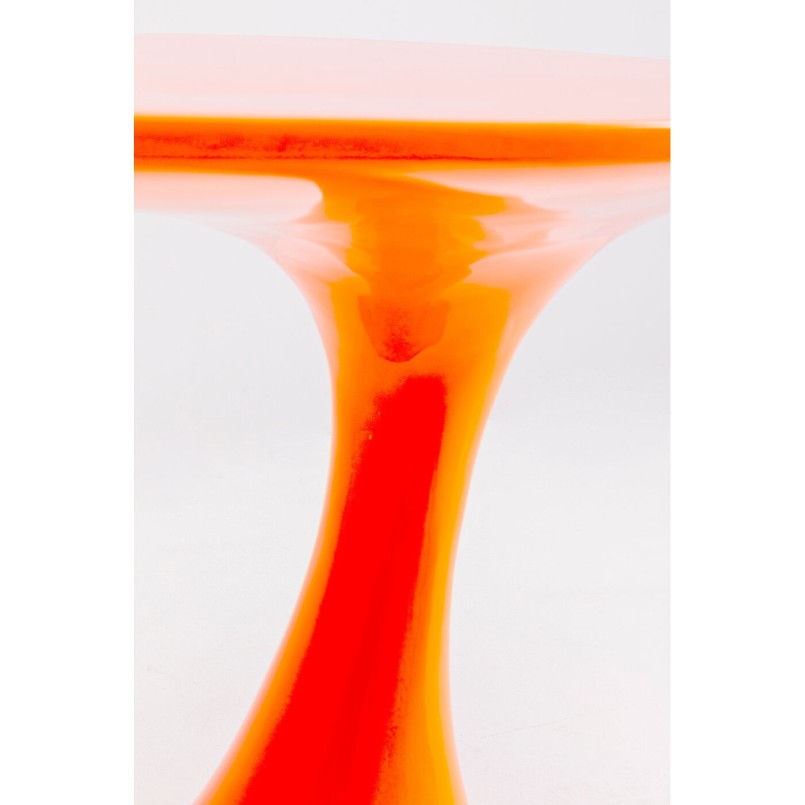 Table d'appoint ovale orange - Lolly - Kare Design