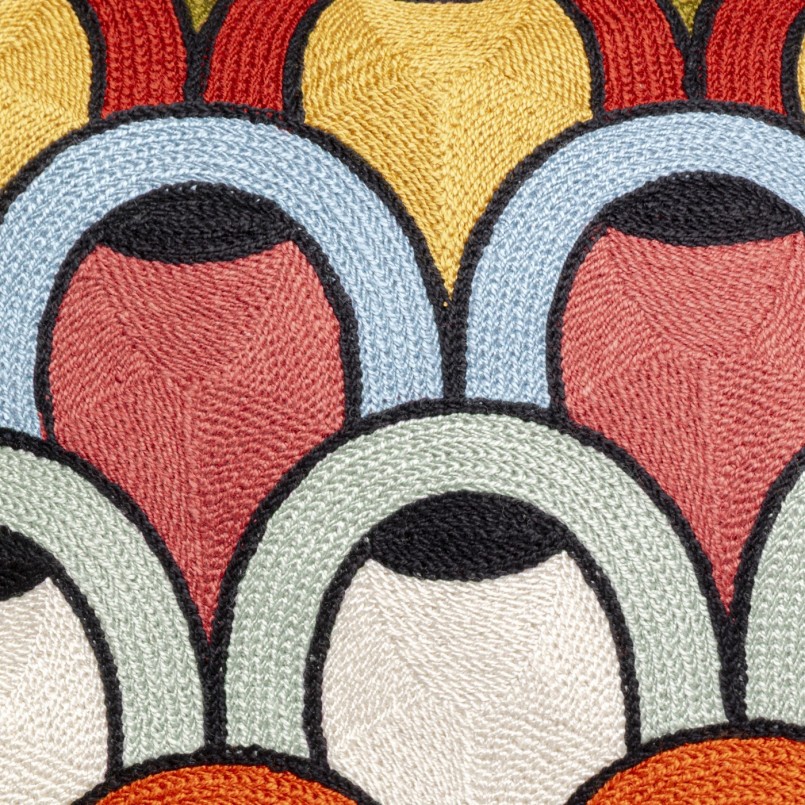 Coussin en coton multicolore - Art Bow - Kare Design