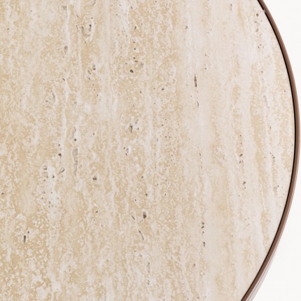 Side Table Cono Travertino Ø50cm walnut Kare Design