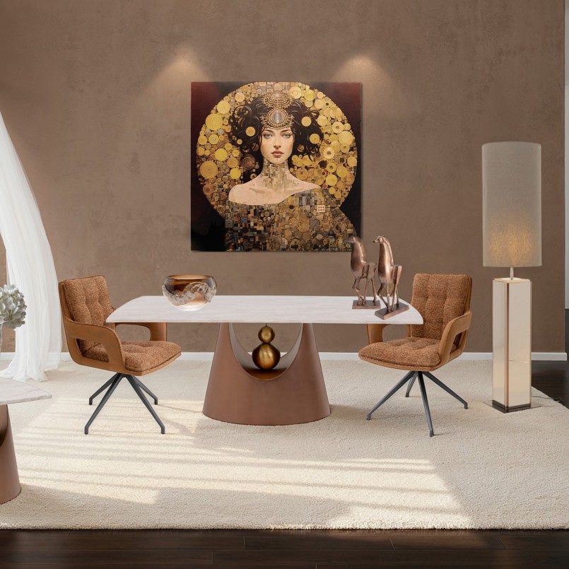 Table à manger design en marbre - Geraldo - Kare Design
