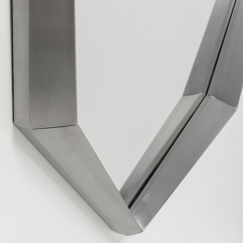 Miroir octogonal gris - Bea - Kare Design