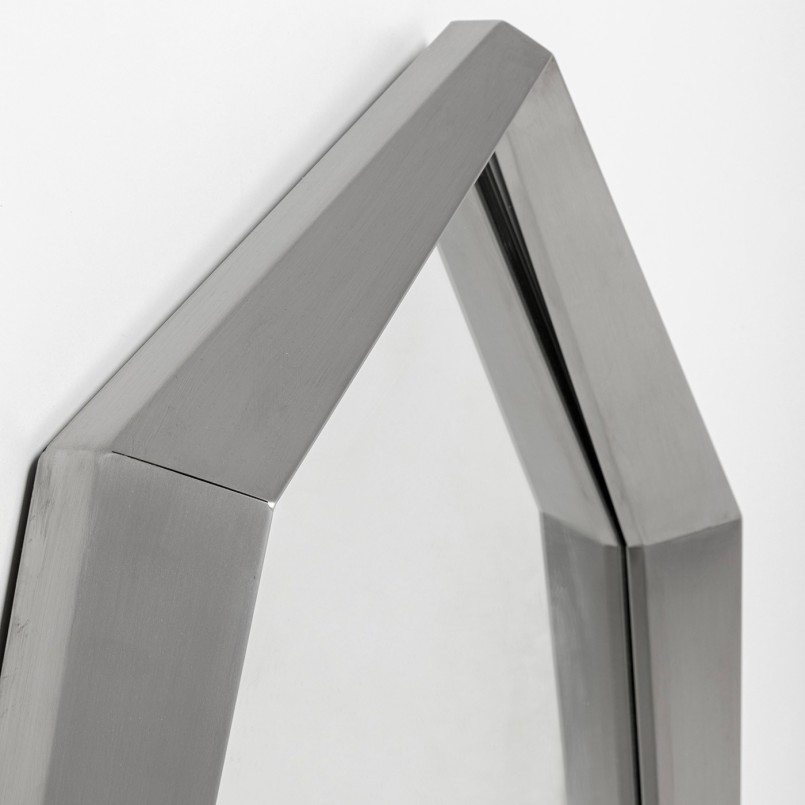 Miroir octogonal gris - Bea - Kare Design