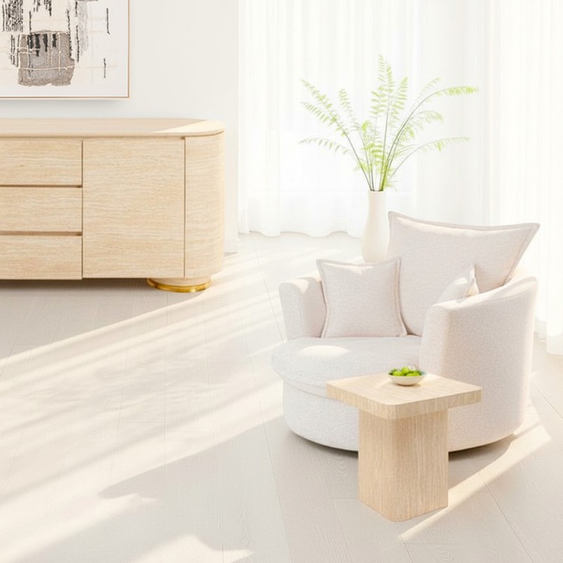 Side Table Travertino 50x50cm Kare Design