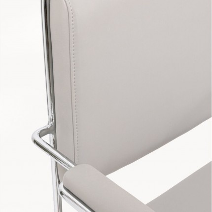 Chaise de bureau pivotante Dottore grise Kare Design
