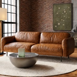 Table basse ronde marron et noire - Lounge - Kare Design
