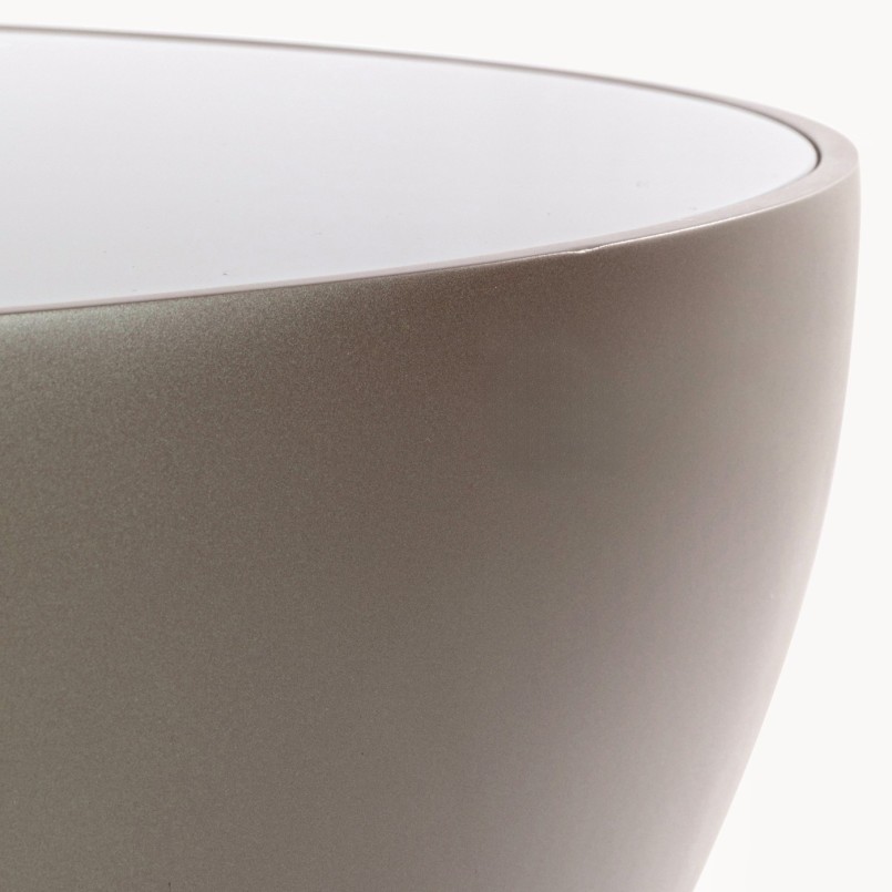 Table basse ronde marron et noire - Lounge - Kare Design
