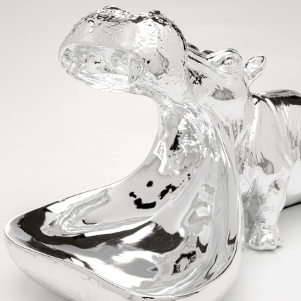 Bowl hippopotamus silver Kare Design