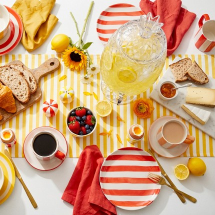 Tasses Cocina rouges et blanches set de 6 Kare Design