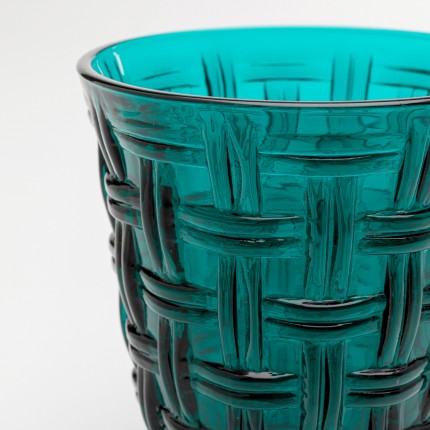 Verres à eau Tissue bleus set de 6 Kare Design