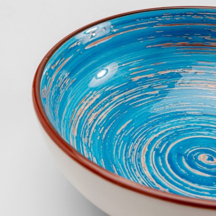 Bols Swirl 18cm bleus set de 4 Kare Design