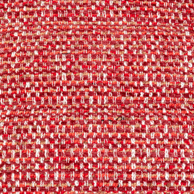 Canapé-lit en tissu tressé rouge et blanc - Filly - Kare Design