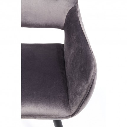 Ensemble table et 4 chaises Francisco Glenn gris Kare Design
