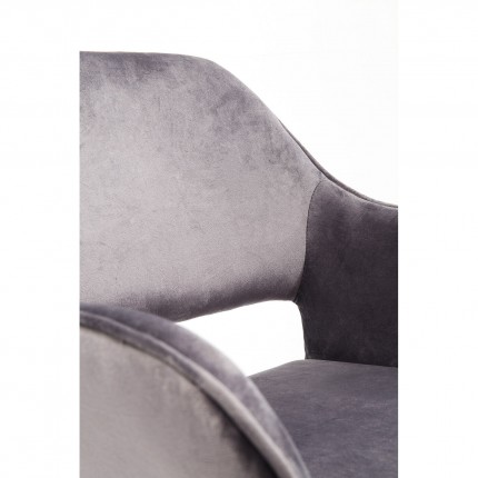 Set table and 4 chairs Francisco Glenn grey Kare Design