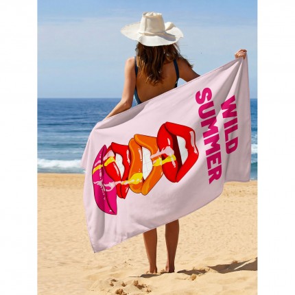 Serviettes de plage Wild Summer 90x170cm set de 2 Kare Design