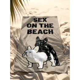 Serviettes de plage bouledogues - Sex on the Beach - Kare Design
