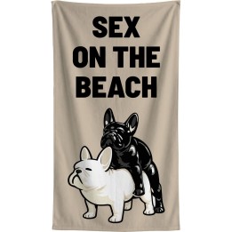 Serviettes de plage bouledogues - Sex on the Beach - Kare Design