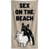 Serviettes de plage bouledogues - Sex on the Beach - Kare Design