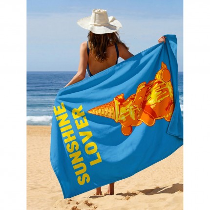 Serviettes de plage Sunshine Lover 90x170cm set de 2 Kare Design