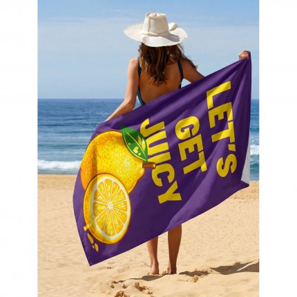 Serviettes de plage Let's Get Juicy 90x170cm set de 2 Kare Design