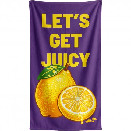 Serviettes de plage Let's Get Juicy 90x170cm set de 2 Kare Design