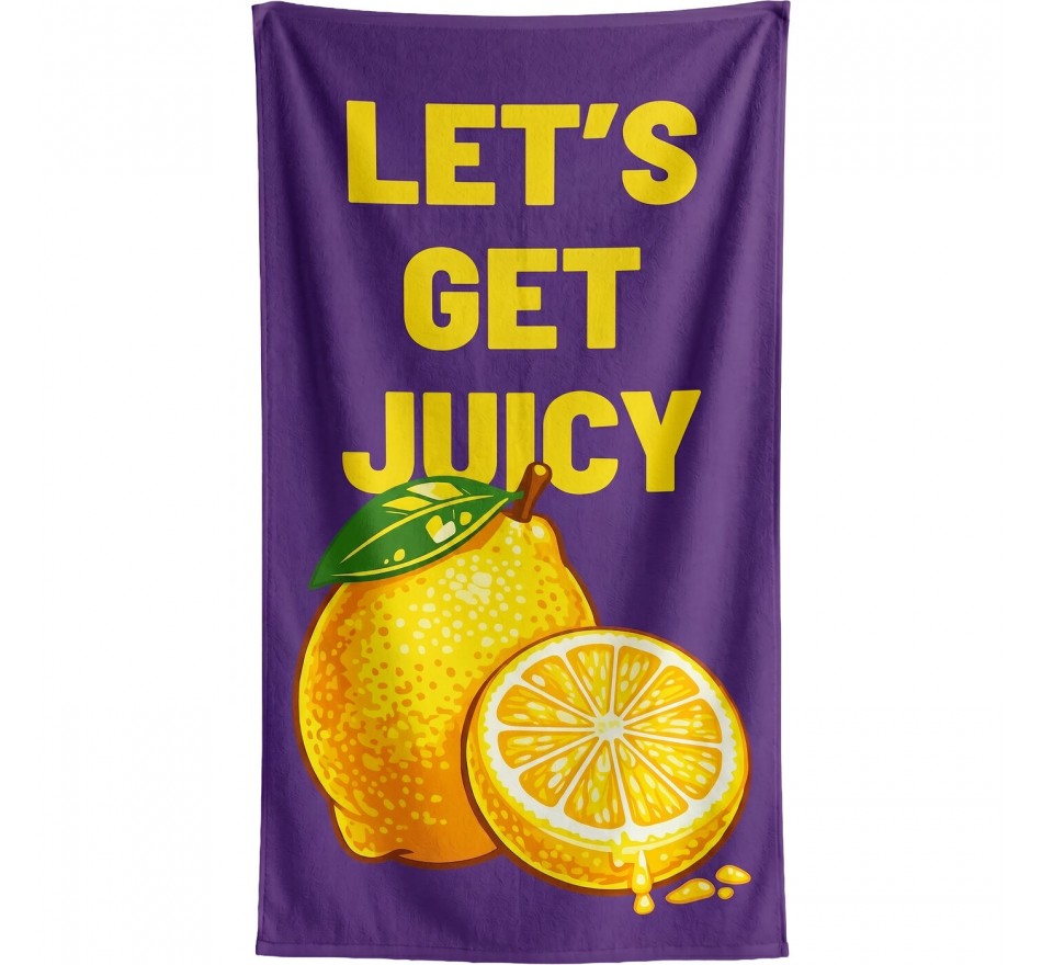 Serviettes de plage Let's Get Juicy 90x170cm set de 2 Kare Design