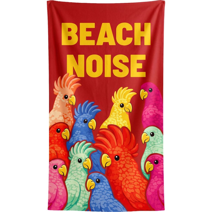 Beach Towel Beach Noise 90x170cm (2/Set) Kare Design