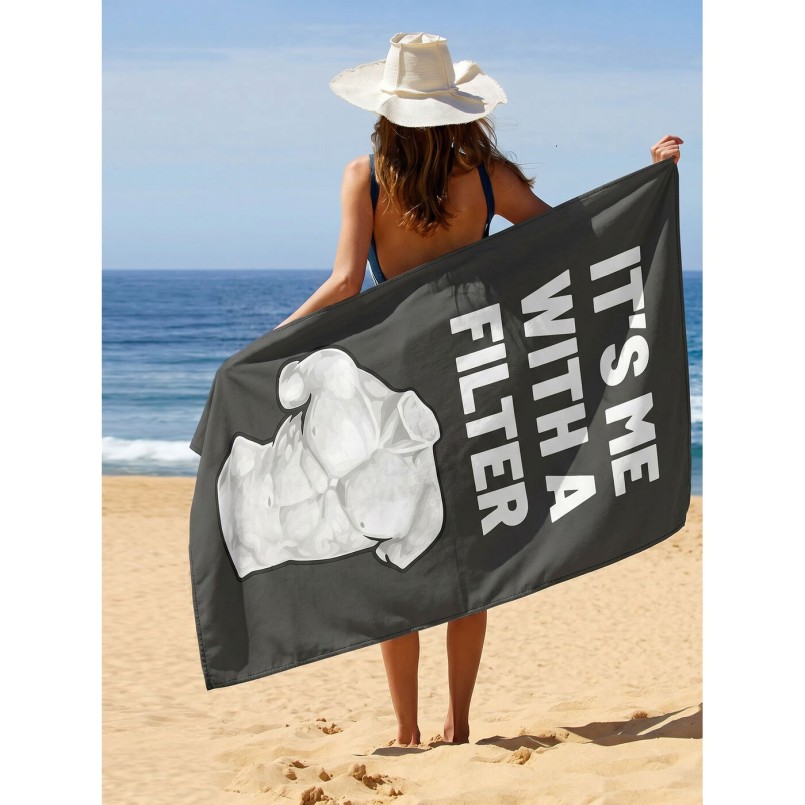 Beach Towel It's Me 90x170cm (2/Set) Kare Design