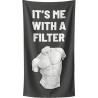 Serviettes de plage buste antique sur fond noir - It's Me - Kare Design