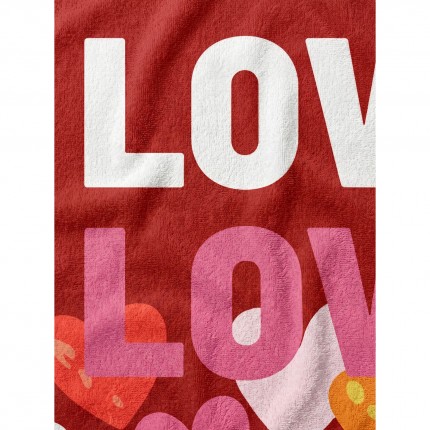 Beach Towel Love 90x170cm (2/Set) Kare Design
