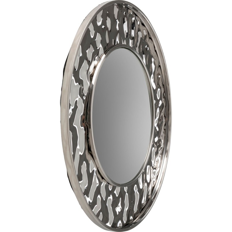 Round chrome-plated steel mirror - Carino - Kare Design