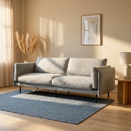 Tapis rectangulaire bleu - Boucara - Kare Design