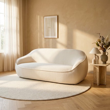 Tapis Boucara 250cm crème Kare Design