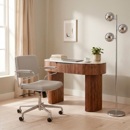 Floor Lamp Calotta 151cm chrome Kare Design