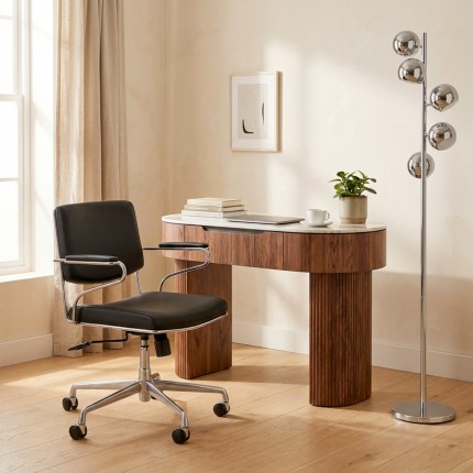 Floor Lamp Calotta 200cm chrome Kare Design