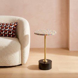 Table d'appoint ronde multicolore - Domero - Kare Design